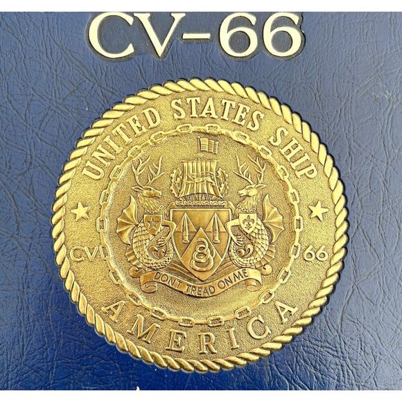 United States Ship America CV-66 1980-81 XL Military Navy HC 1st Edition WHBS - Picture 1 of 7
